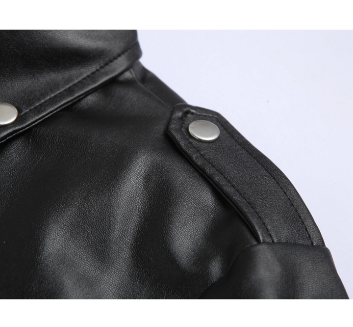 Drune | Herren Motorrad Jacke Schwarz