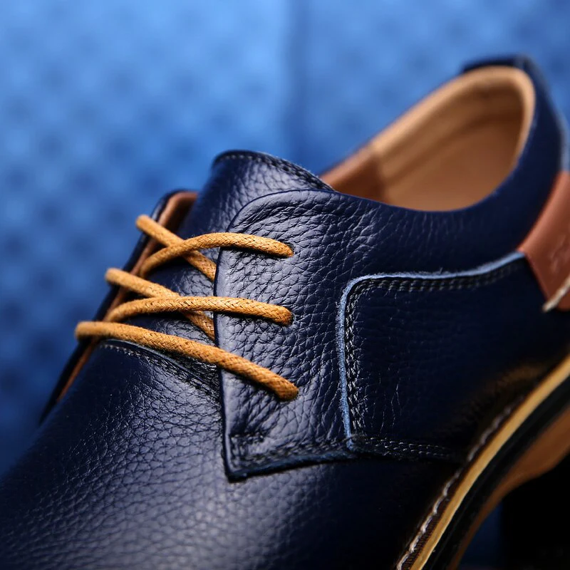 Drune | Herren Schwarze Oxford Lederschuhe