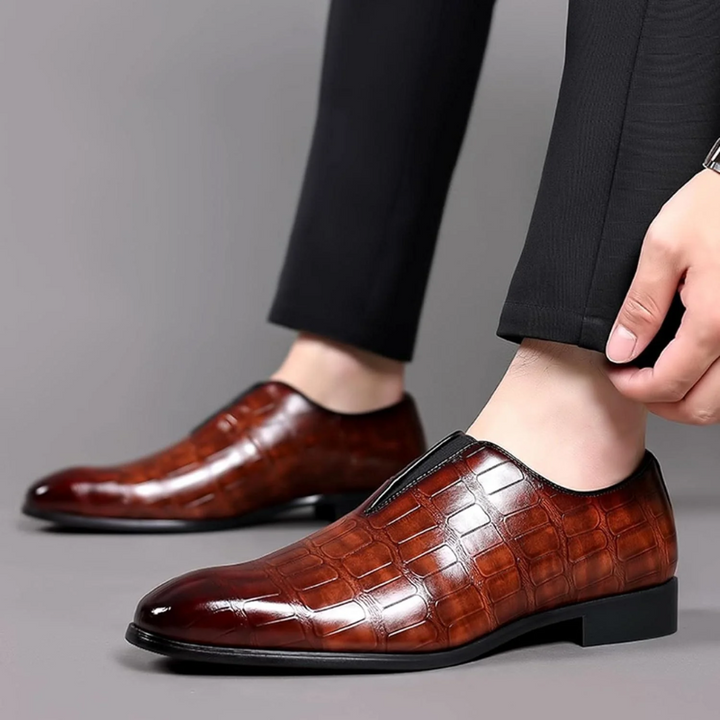 Drune | Herren Schwarze Loafer Lederschuhe