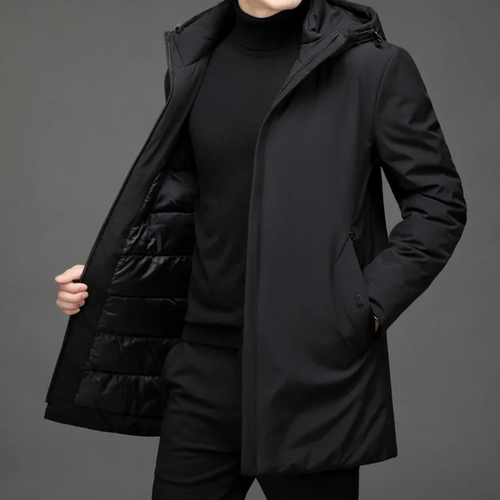 Drune | Herren Leichte Windbreaker Lange Jacke