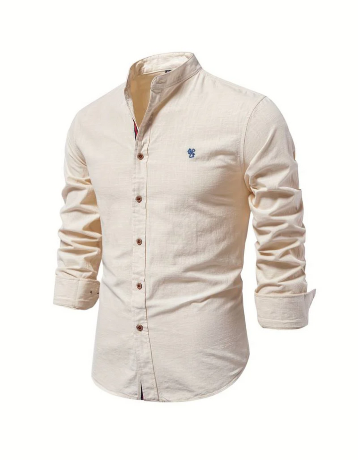 Drune | Herren Slim-fit Hemd Elegant Langarm