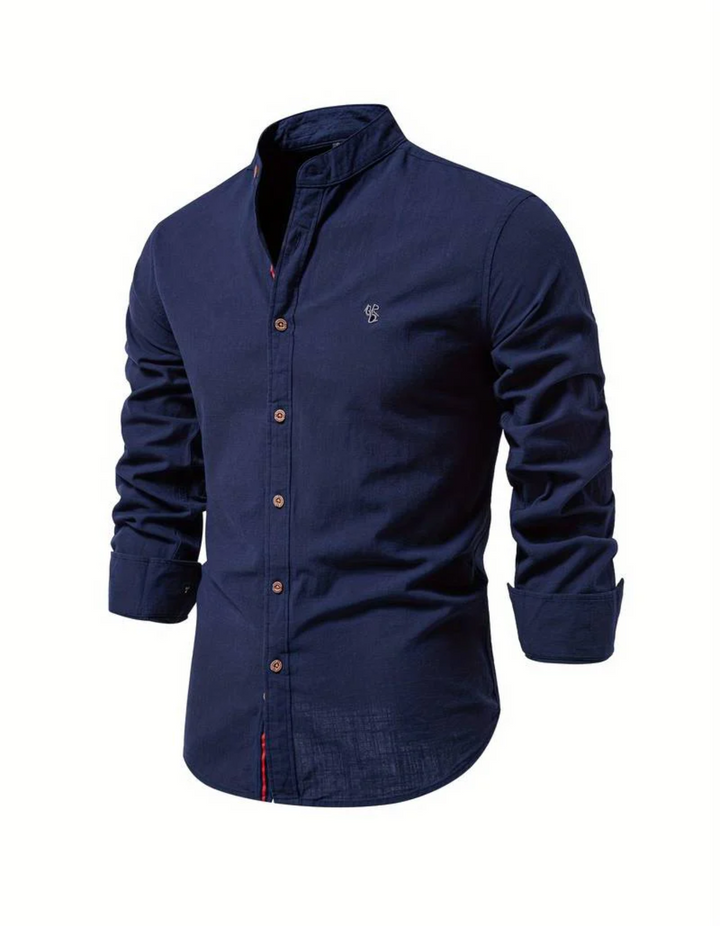 Drune | Herren Slim-fit Hemd Elegant Langarm