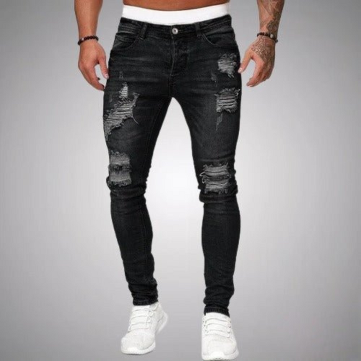 Drune | Herren Slim Fit Jeans Grau