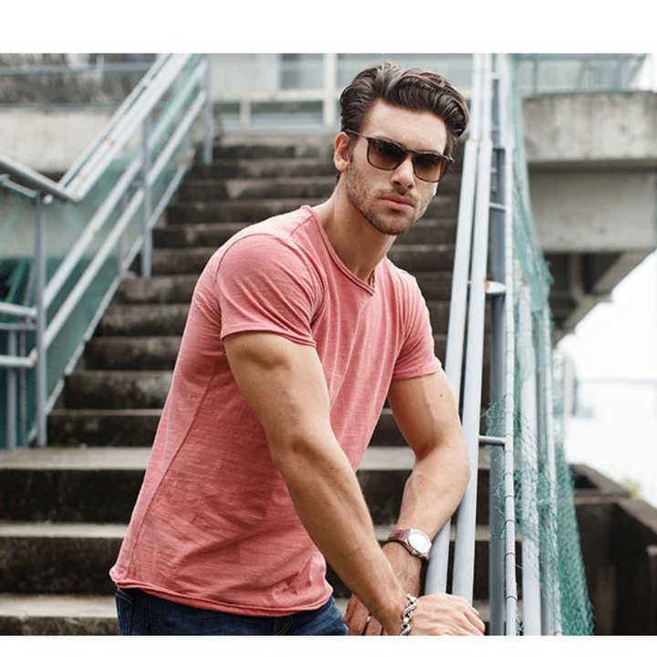 Drune | Herren Slim Fit T-shirt Kurzarm