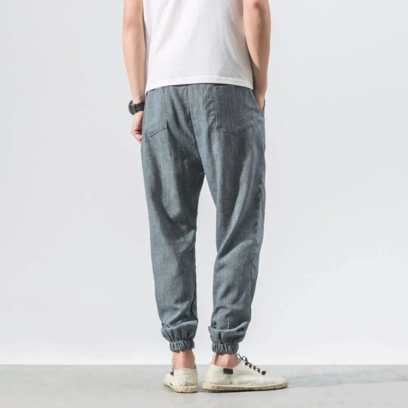 Drune | Herren Sommer Hose Schwarz