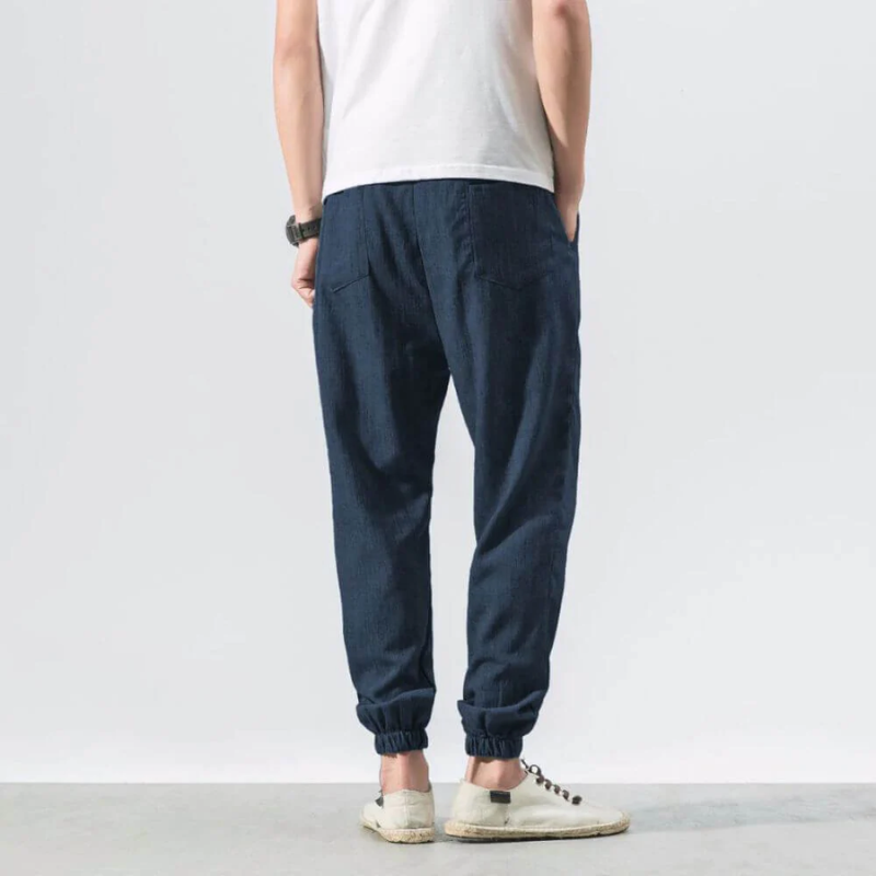 Drune | Herren Sommer Hose Schwarz