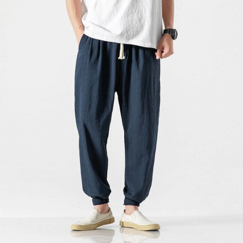 Drune | Herren Sommer Hose Schwarz