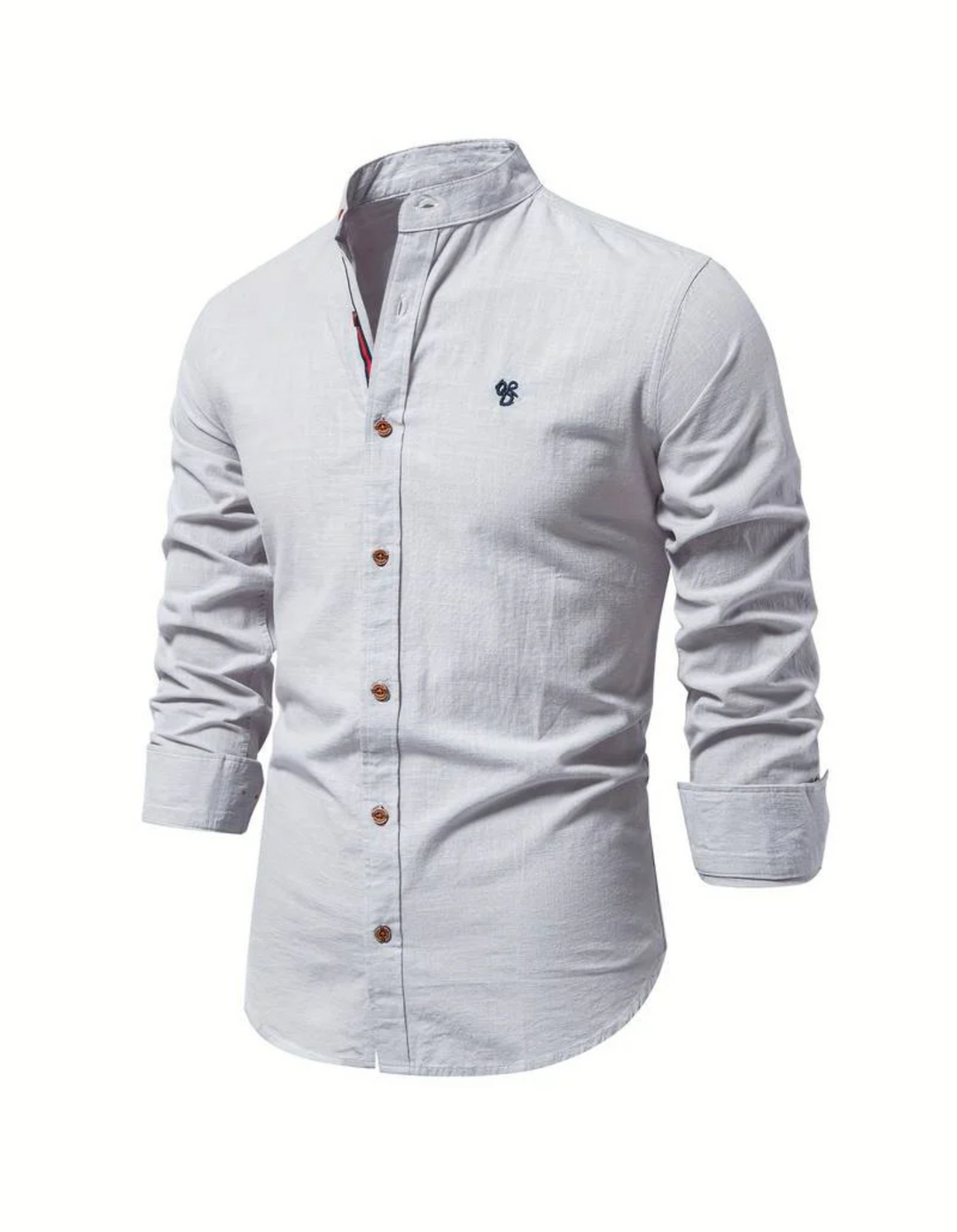 Drune | Herren Slim-fit Hemd Elegant Langarm