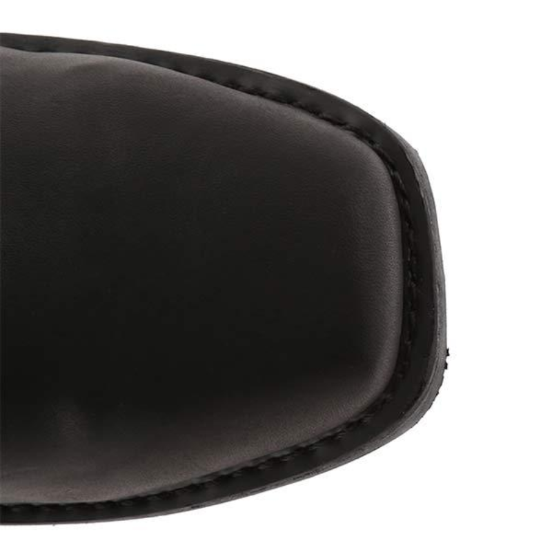Drune | Herren Schwarze Cowboystiefel Wildleder