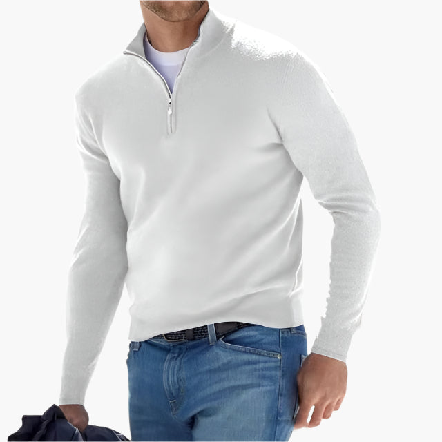 Drune | Strickpullover mit Reißverschluss - Eleganter Freizeit- und Business-Look