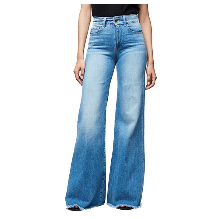 Drune | Hochtaillierte Jeans Mit Weitem Bein