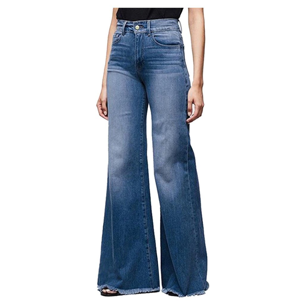 Drune | Hochtaillierte Jeans Mit Weitem Bein