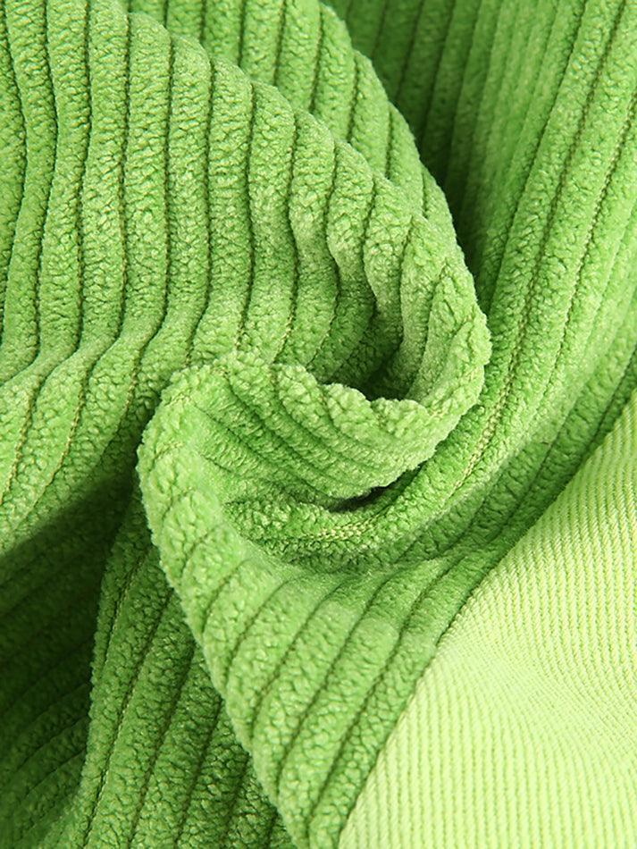 Drune | Hoch Taillierte Y2k Corduroy Weite Hose