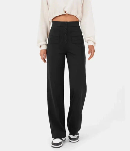 Drune | High-Waisted Elastische Freizeithosen