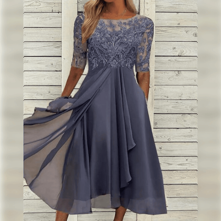 Drune | Hochzeitsgast Kleid Elegante Midi