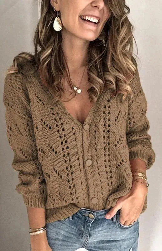 Drune | Muster Frauen Strickjacke Pullover