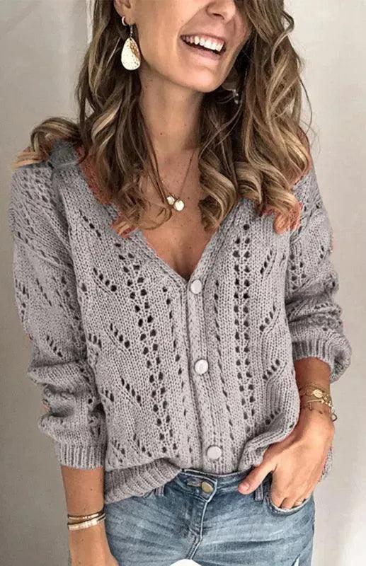 Drune | Muster Frauen Strickjacke Pullover