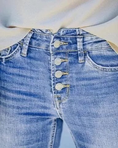 Holly | Vintage taillierte Flare-Jeans