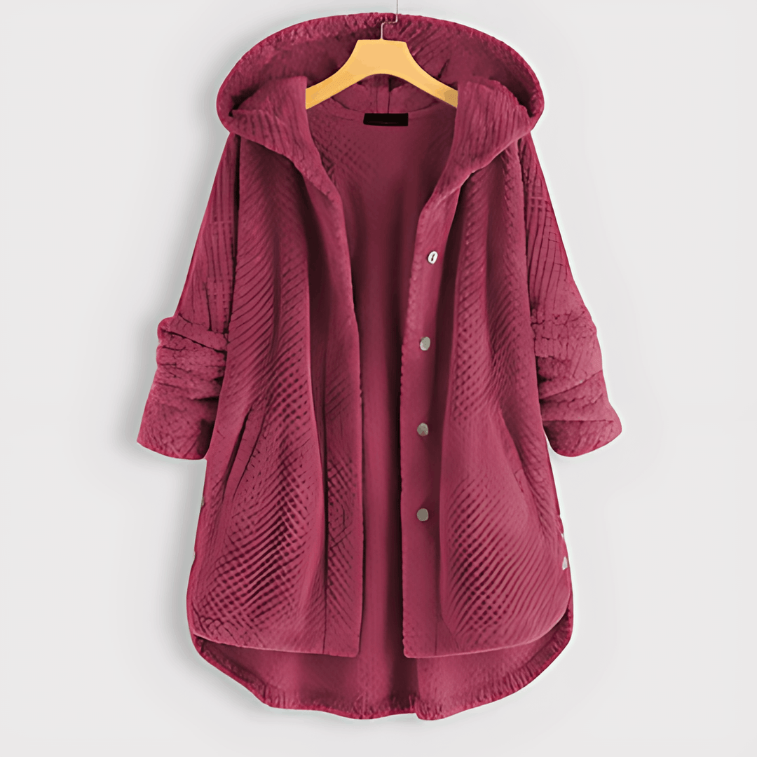 Drune | Wärmende Strickjacke mit weichem Futter und Kapuze für Damen