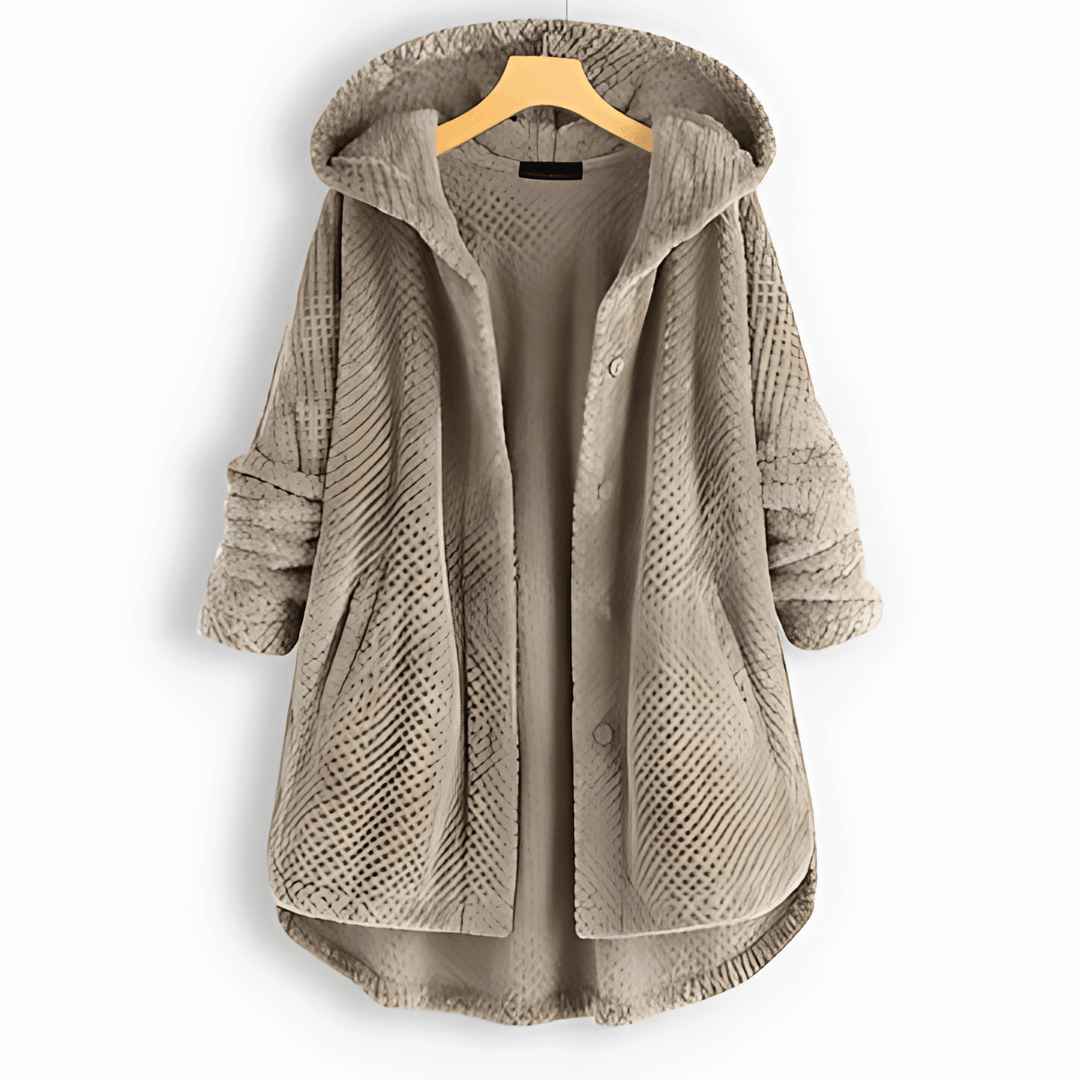 Drune | Wärmende Strickjacke mit weichem Futter und Kapuze für Damen
