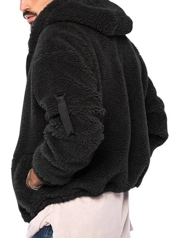 Drune | Kapuzenfleece Männer Winterjacke