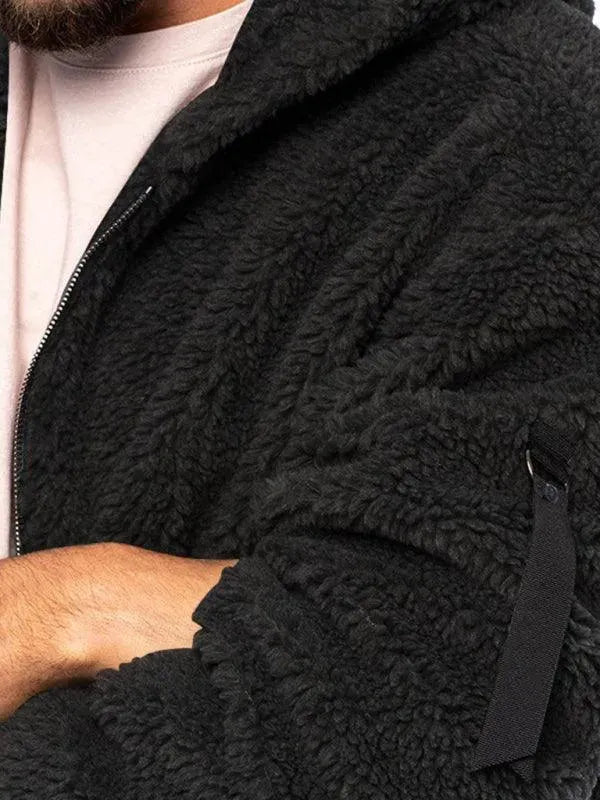 Drune | Kapuzenfleece Männer Winterjacke