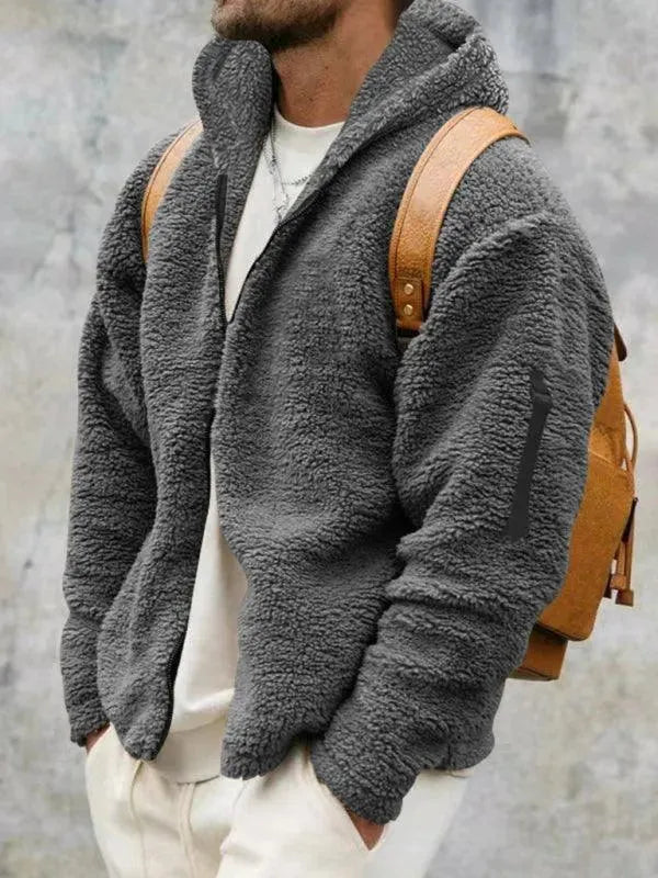 Drune | Kapuzenfleece Männer Winterjacke