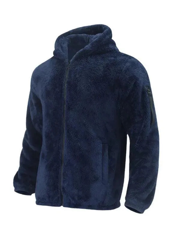 Drune | Kapuzenfleece Männer Winterjacke