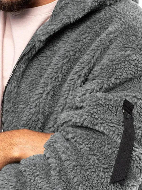 Drune | Kapuzenfleece Männer Winterjacke