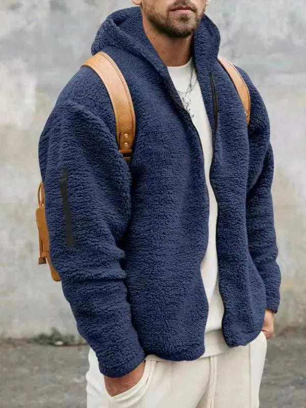 Drune | Kapuzenfleece Männer Winterjacke