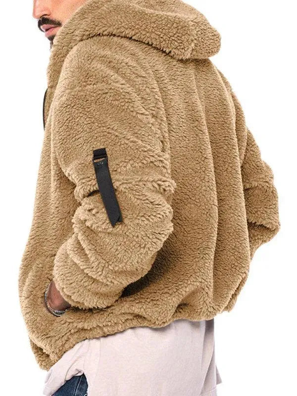 Drune | Kapuzenfleece Männer Winterjacke