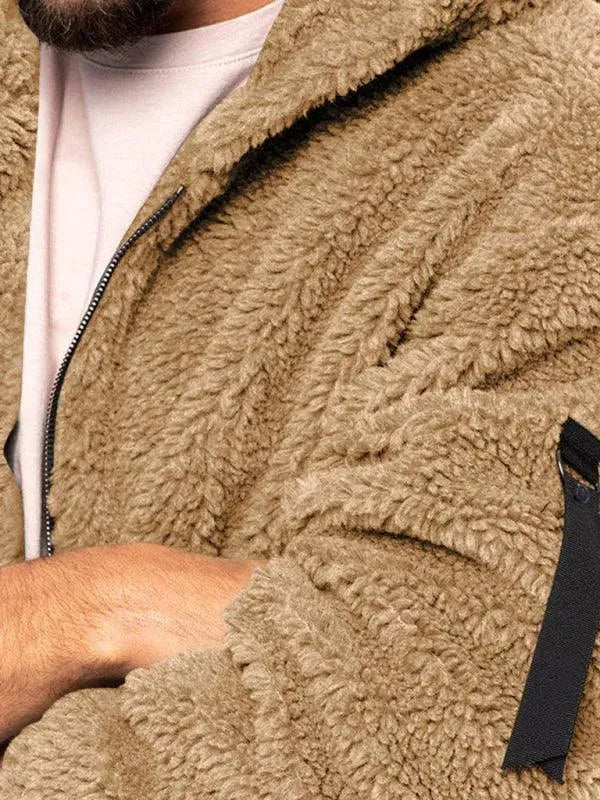 Drune | Kapuzenfleece Männer Winterjacke