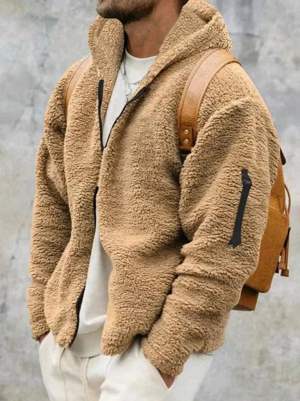Drune | Kapuzenfleece Männer Winterjacke
