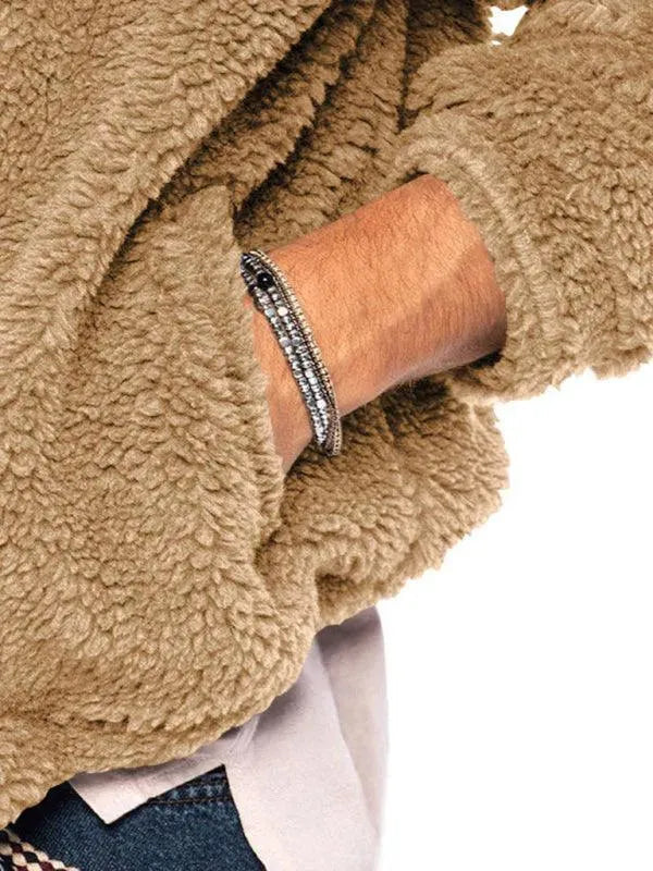 Drune | Kapuzenfleece Männer Winterjacke