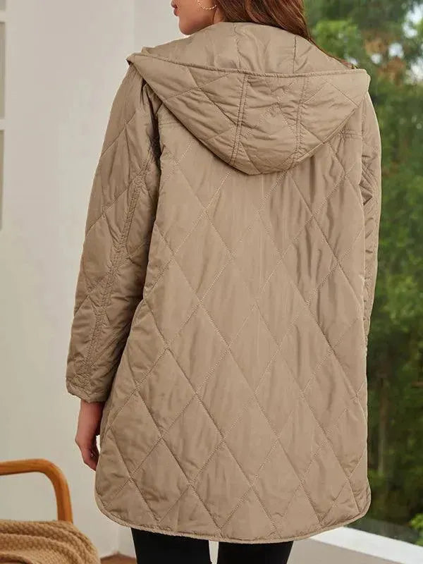 Drune | Kapuzen Steppmantel Damen