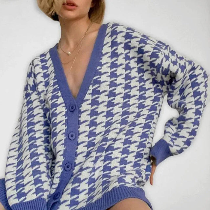 Drune | Komfortabler Strick Frauen Strickjacke Pullover