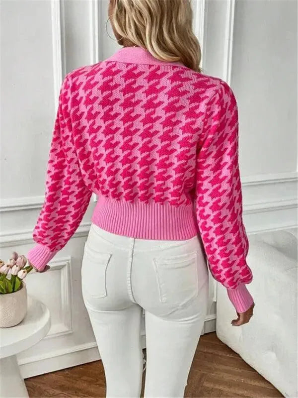 Drune | Laternenärmel Strickjacke Pullover