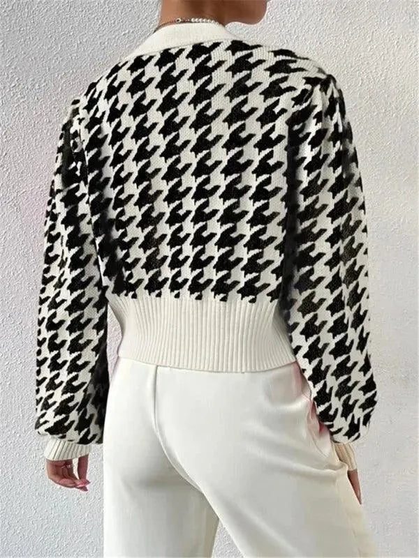 Drune | Laternenärmel Strickjacke Pullover