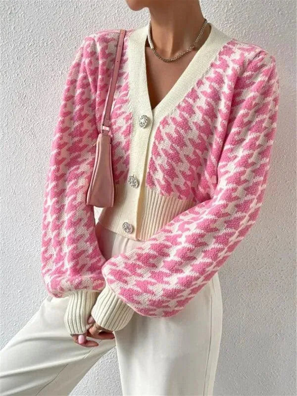 Drune | Laternenärmel Strickjacke Pullover