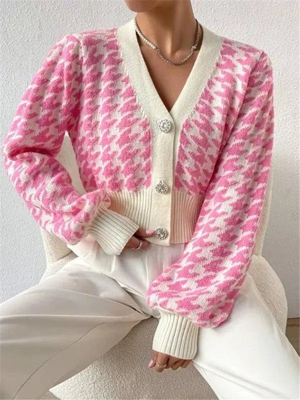 Drune | Laternenärmel Strickjacke Pullover