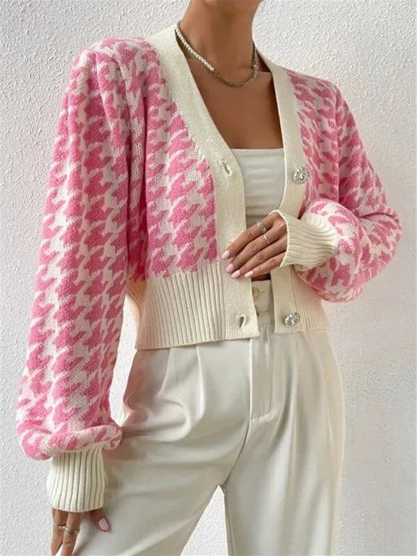 Drune | Laternenärmel Strickjacke Pullover