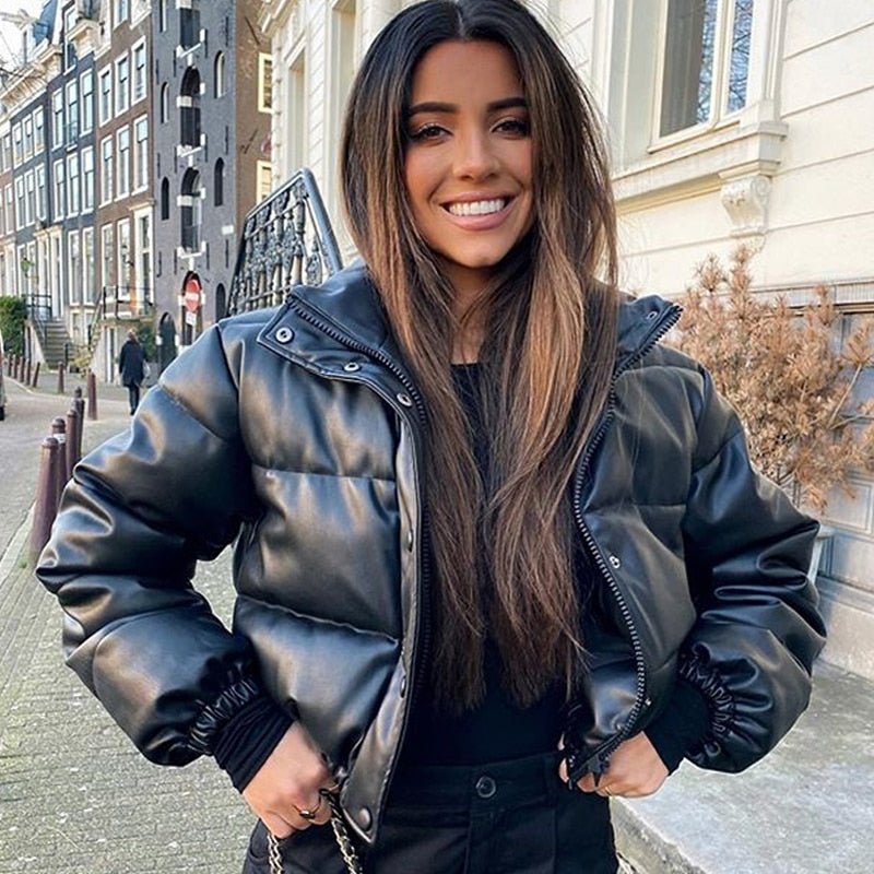 Drune | Gestepptes Damenjacke aus wasserdichtem Leder
