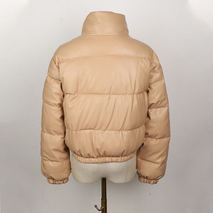 Drune | Gestepptes Damenjacke aus wasserdichtem Leder