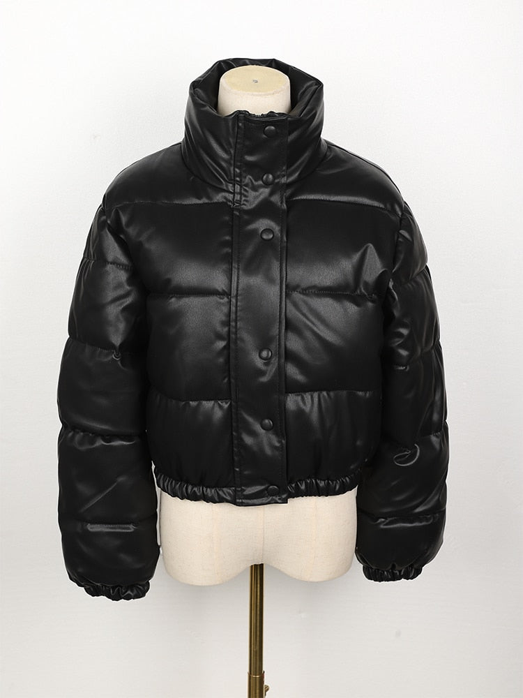 Drune | Gestepptes Damenjacke aus wasserdichtem Leder