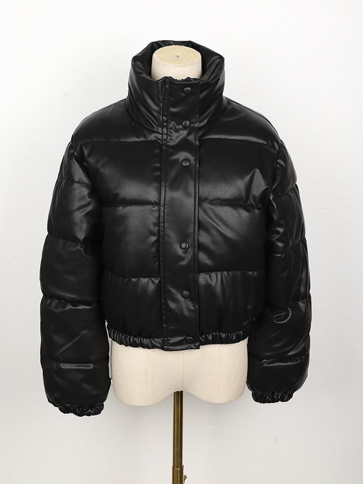 Drune | Gestepptes Damenjacke aus wasserdichtem Leder