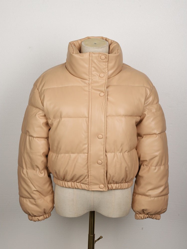 Drune | Gestepptes Damenjacke aus wasserdichtem Leder