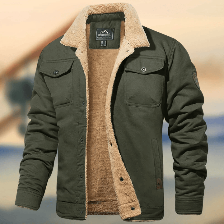 Drune | Warme Herrenjacke mit Kragen