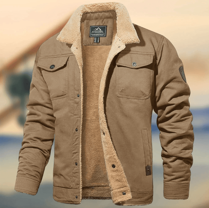 Drune | Warme Herrenjacke mit Kragen