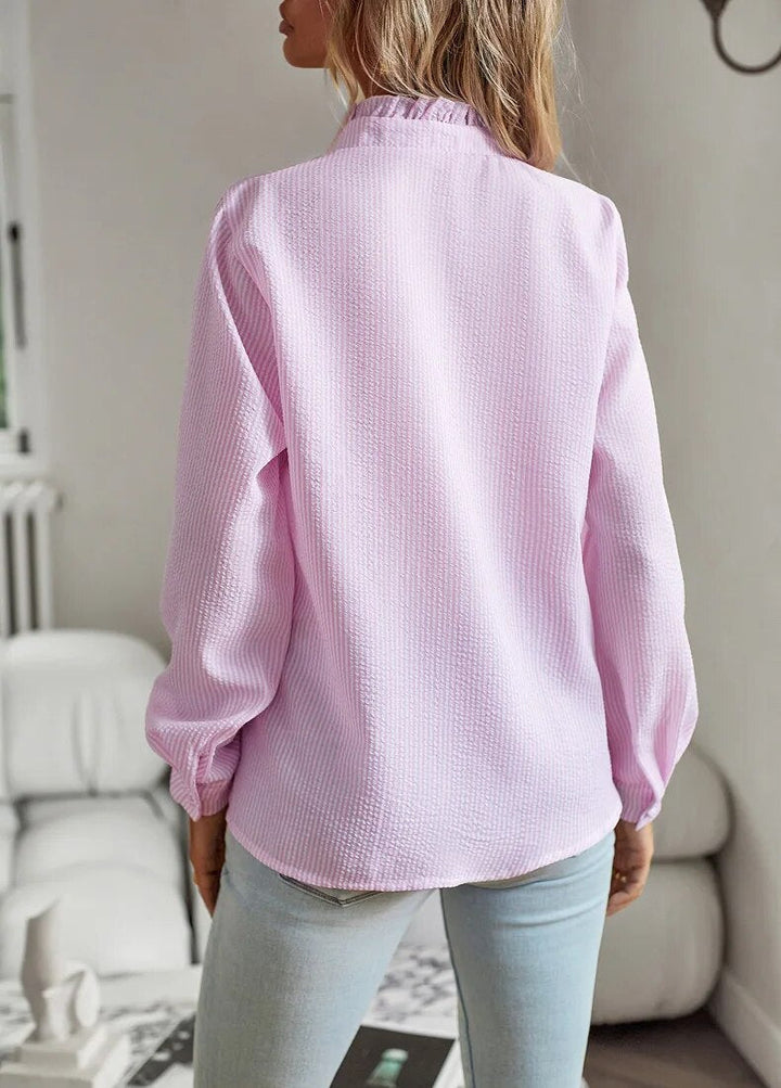Drune Bluse | Elegantes Hemd für Frauen mit Rüschen