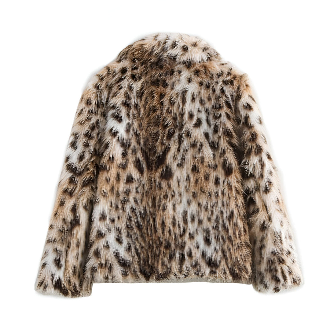 Drune | Trendiger Leopard-Print Wintermantel